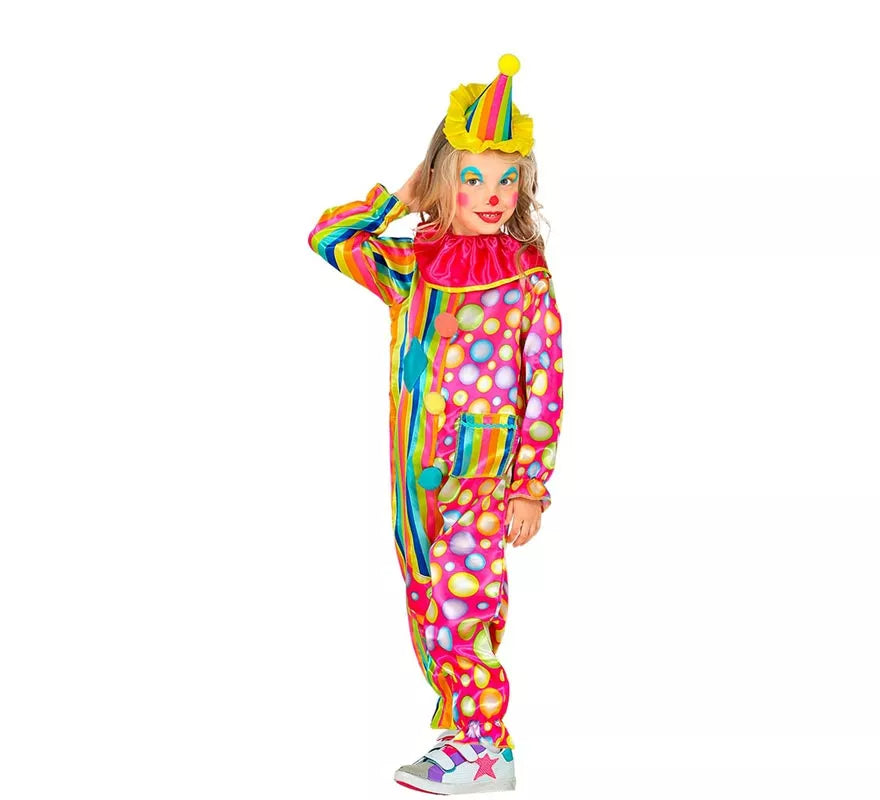 Disfraz de Payaso Topos para niña