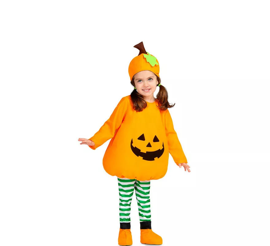 Translation missing: en.Disfraz de Pequeña Calabaza con gorro para bebé y niños