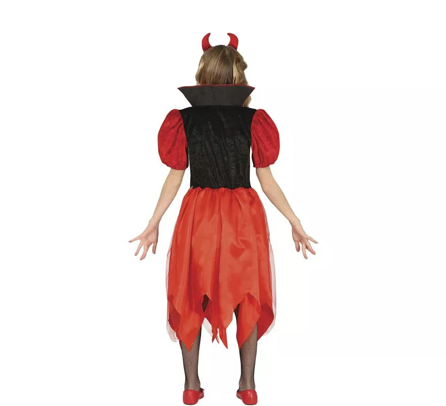 Translation missing: en.Disfraz de Pequeña Diablilla con vestido para niña