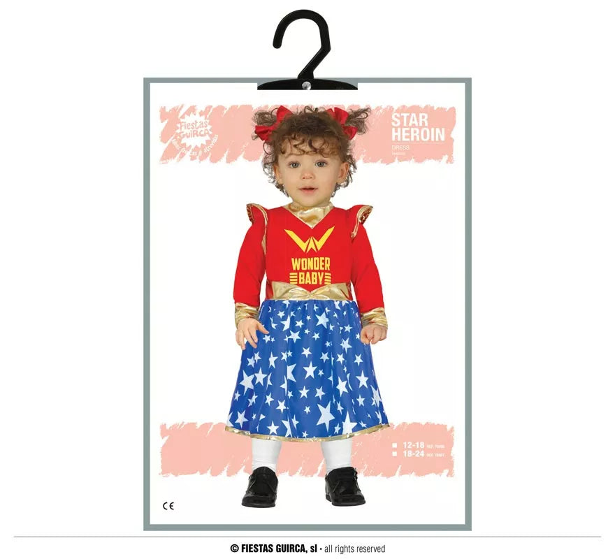 Translation missing: en.Disfraz de Pequeña Heroína de la Liga para bebé