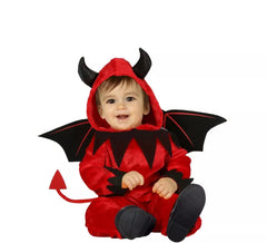 Little Red Imp Costume with Tail for Baby