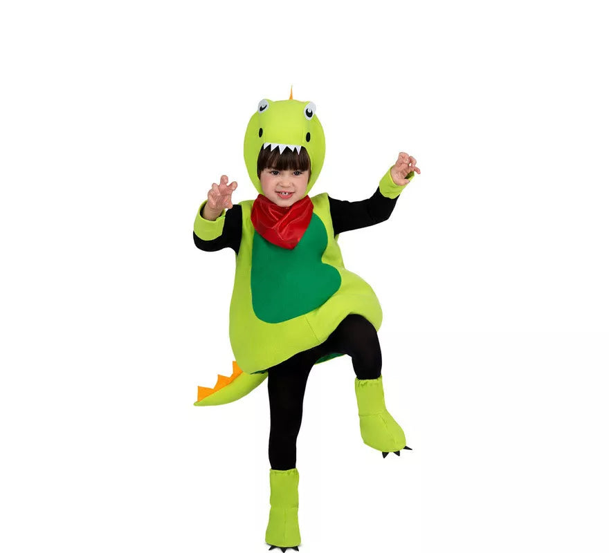 Disfraz de Pequeño Dinosaurio Verde para bebé y niños