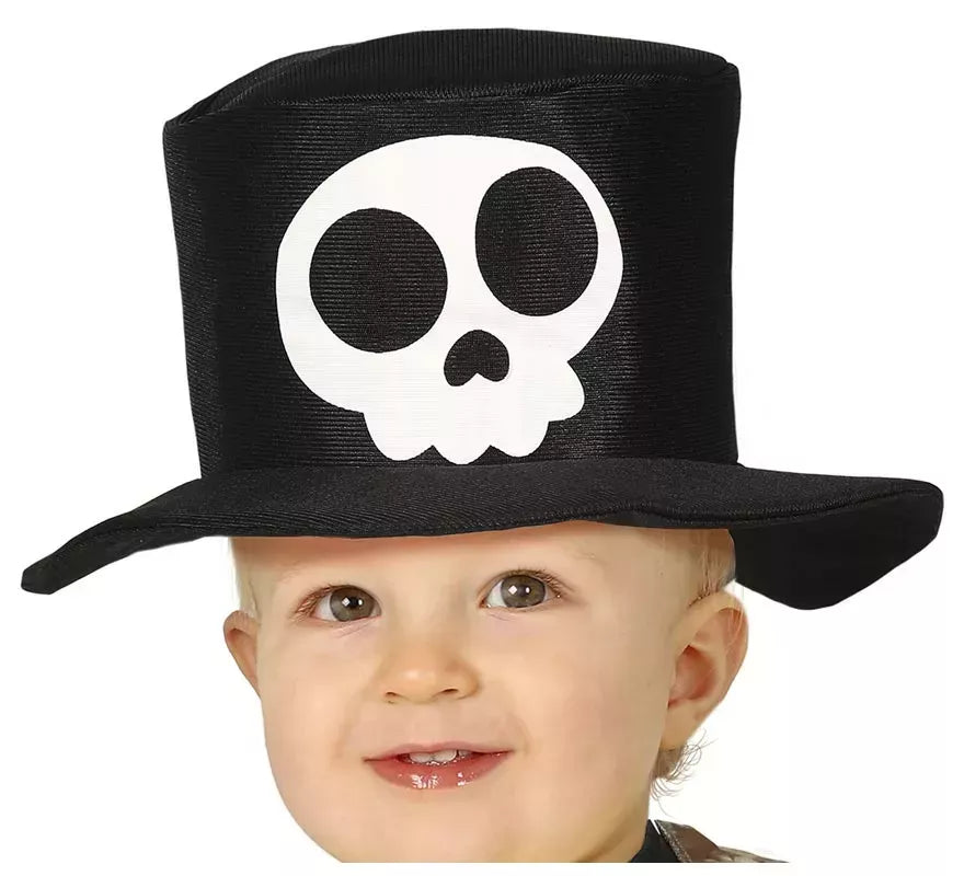 Disfraz de Pequeño Esqueleto con sombrero para bebé