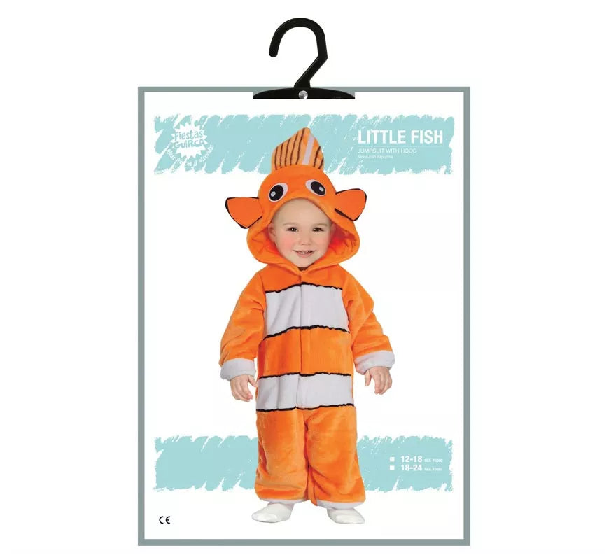 Disfraz de Pequeño Pez Naranja para bebé