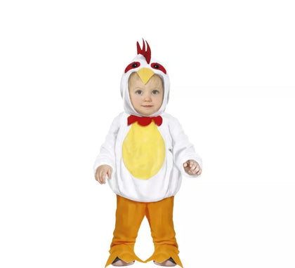 Disfraz de Pequeño Pollo Blanco para bebé