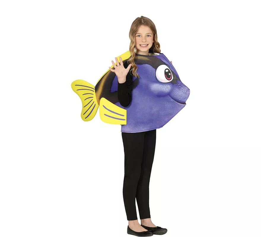 Disfraz de Pez famoso azul para niños