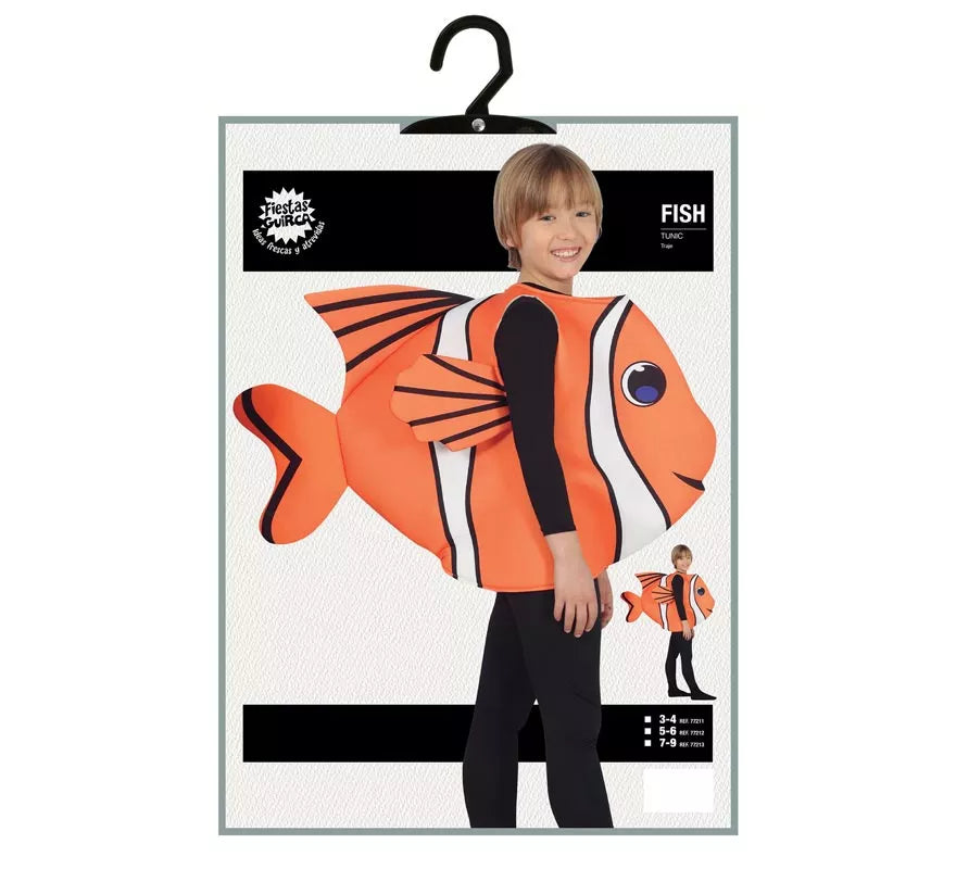Disfraz de Pez Naranja para niños