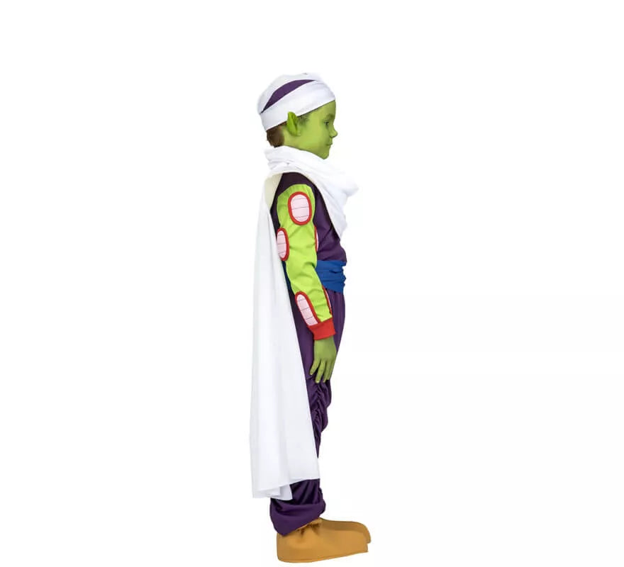 Translation missing: en.Disfraz de Piccolo de Dragon Ball con orejas y maquillaje para niño