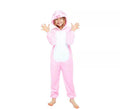 Disfraz de Pijama Cerdo rosa con capucha para niña
