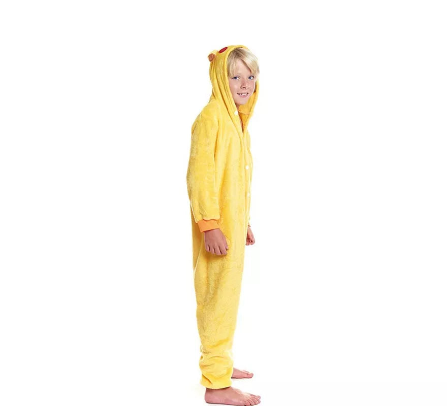 Disfraz de Pijama Chinchilla eléctrica con capucha para niño