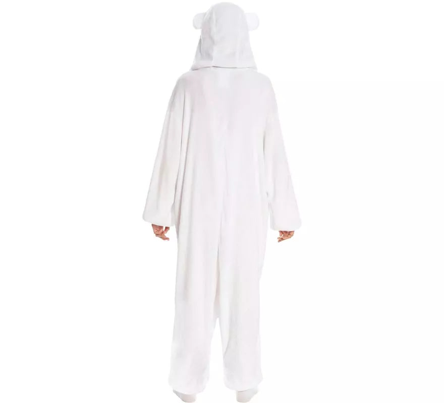 Disfraz de Pijama de Oso Polar para adultos