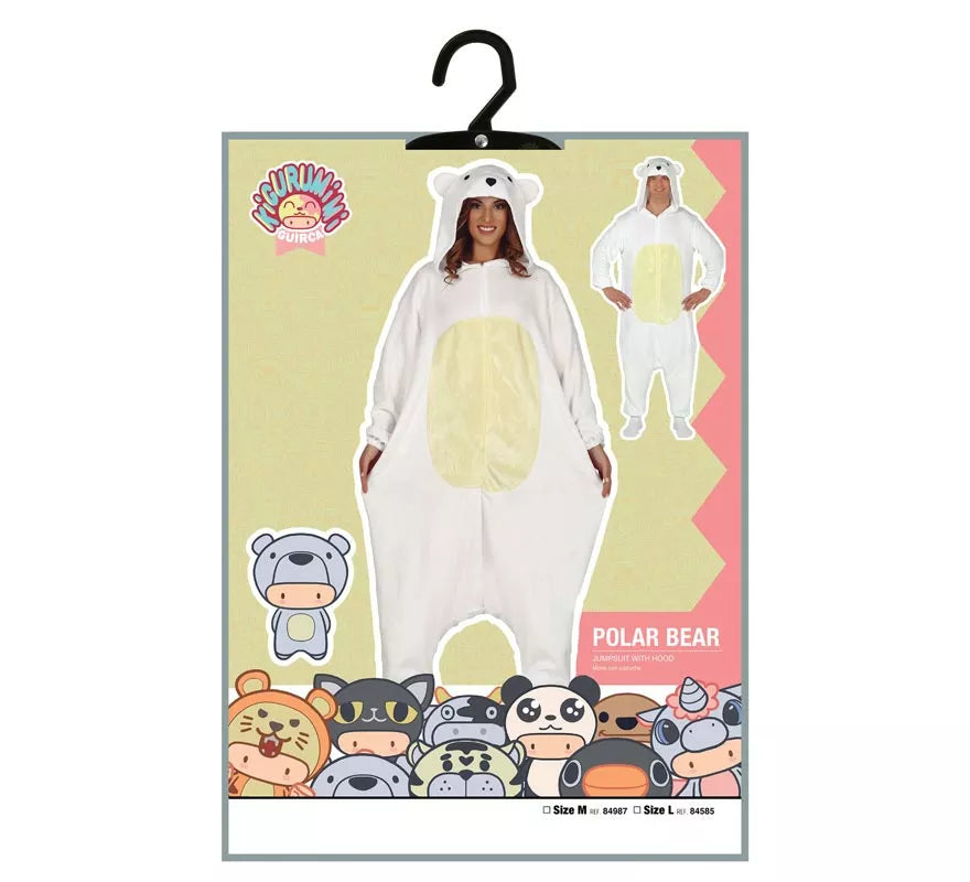 Translation missing: en.Disfraz de Pijama de Oso Polar para adultos