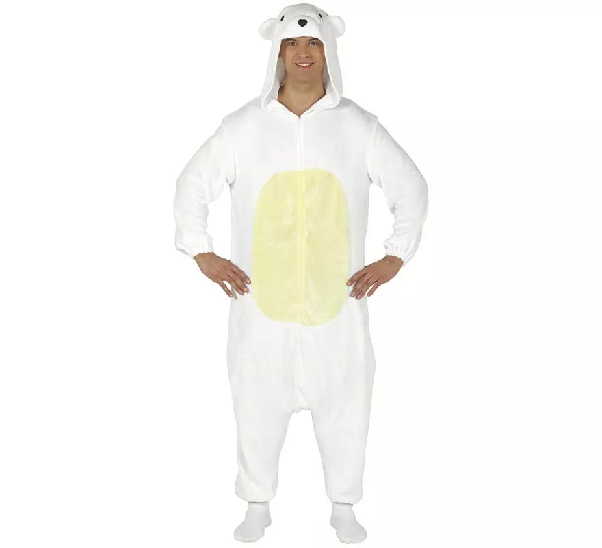 Translation missing: en.Disfraz de Pijama de Oso Polar para adultos