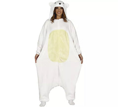 Polar Bear Pajama Costume for Adults