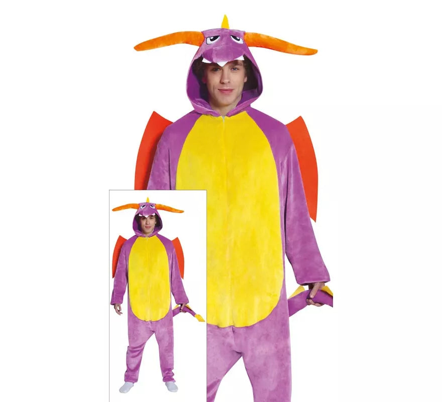 Disfraz de Pijama Dragón para adultos