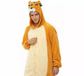 Disfraz de Pijama León naranja para adultos