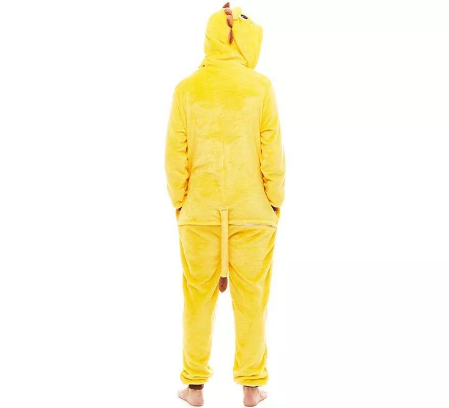 Disfraz de Pijama Lorenzo León amarillo para adultos