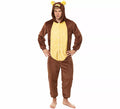 Disfraz de Pijama Oso marrón oscuro para adultos