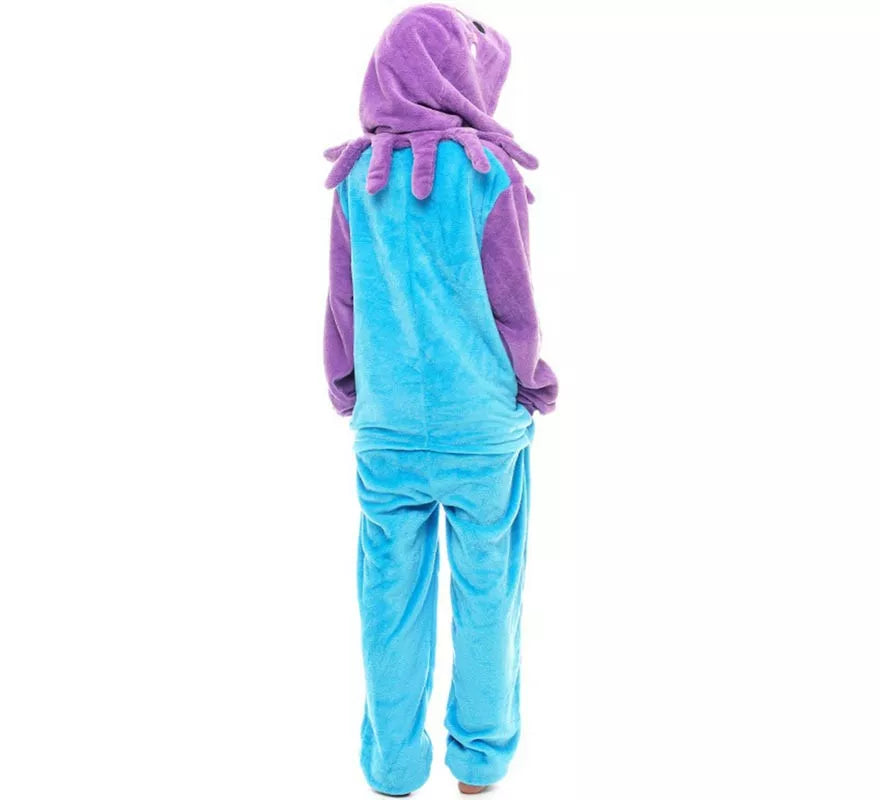 Disfraz de Pijama Pepa Pulpa azul para adultos