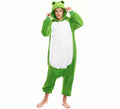 Disfraz de Pijama Rana verde con ojos para adultos