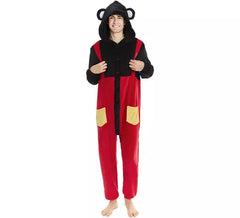 Men's Mouse Pajama Overalls Costume