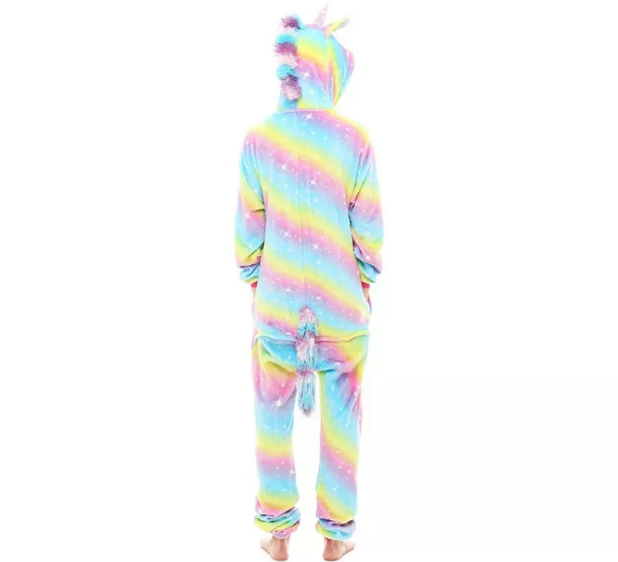 Translation missing: it.Disfraz de Pijama Unicornio Arcoíris para adultos