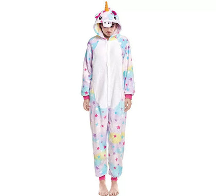 Disfraz de Pijama Unicornio estrellas para adultos