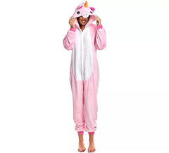 Pink Unicorn Pajama Costume for Adults
