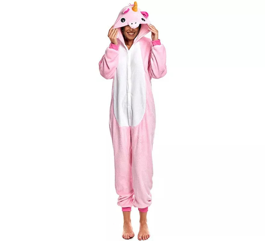 Translation missing: en.Disfraz de Pijama Unicornio rosa para adultos