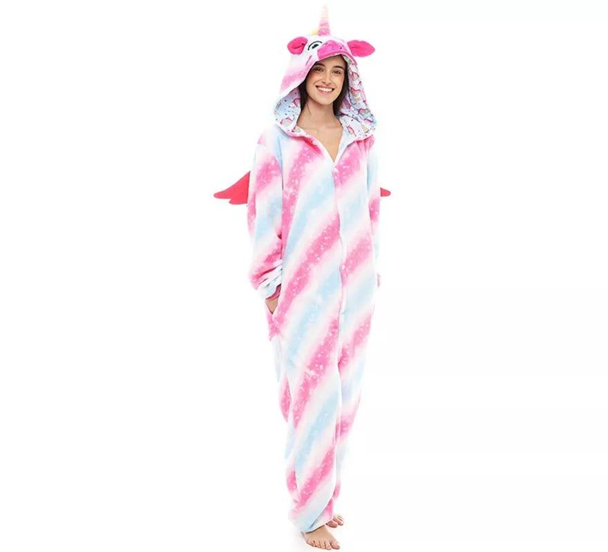 Disfraz de Pijama Uri Unicornio con alas para adultos