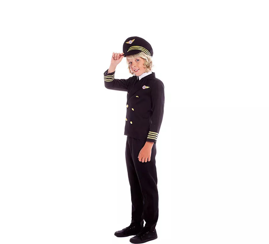 Disfraz de Piloto Capitán de Vuelo para niño