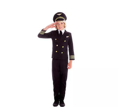 Flight Captain Pilot Costume for Boys