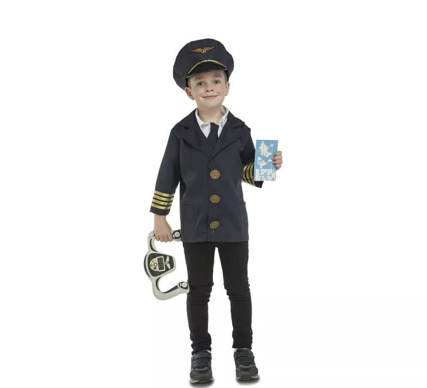 Disfraz de Piloto con accesorios para niños
