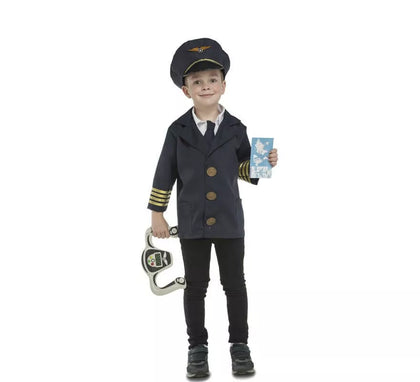 Disfraz de Piloto con accesorios para niños