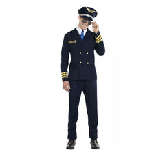 Airplane Pilot Costume for Men