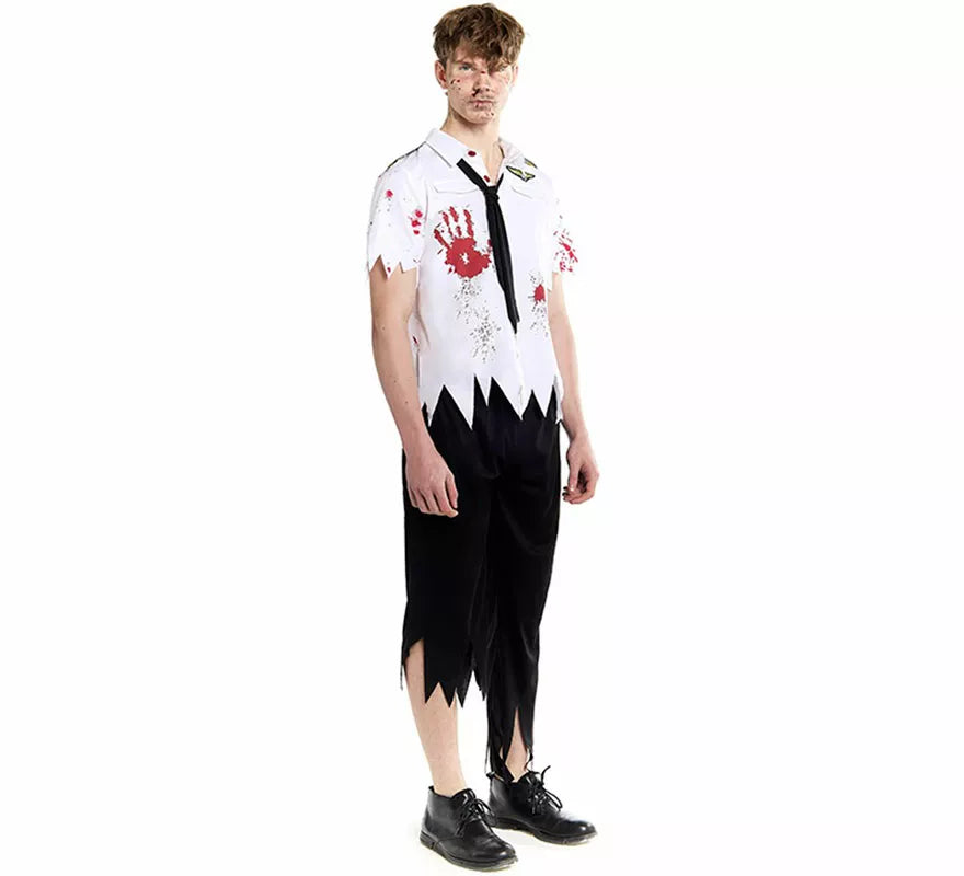 Disfraz de Piloto de Avión Zombie para hombre