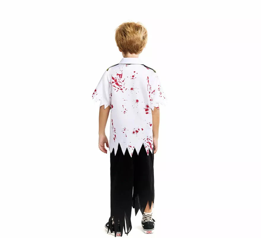 Translation missing: en.Disfraz de Piloto de Avión Zombie para niño