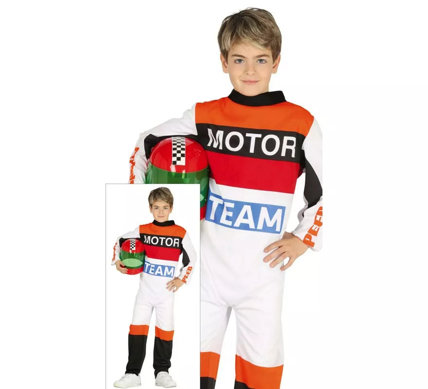 Disfraz de Piloto de Motociclismo para niño