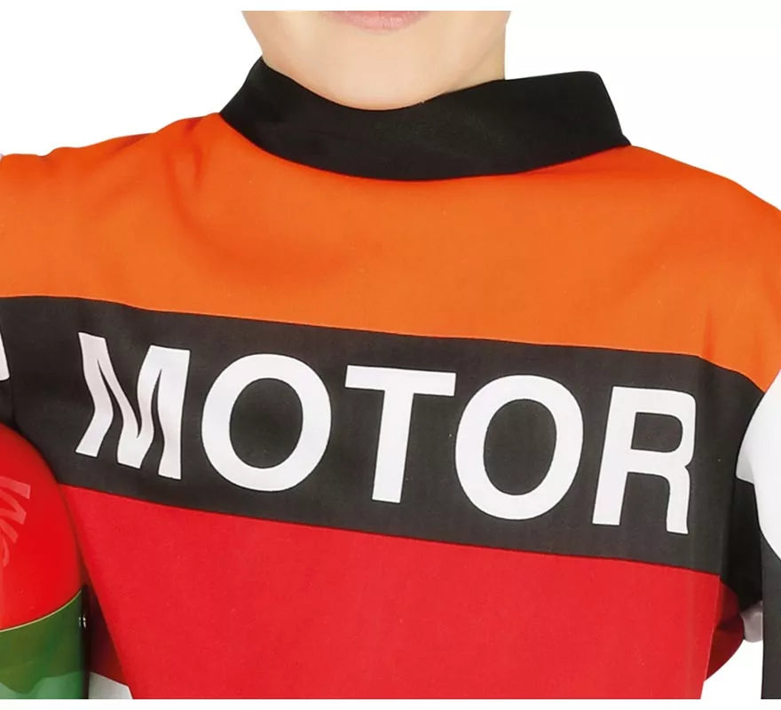 Disfraz de Piloto de Motociclismo para niño