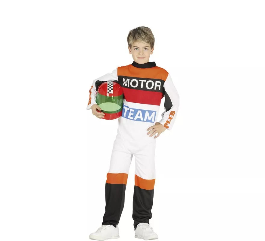 Disfraz de Piloto de Motociclismo para niño