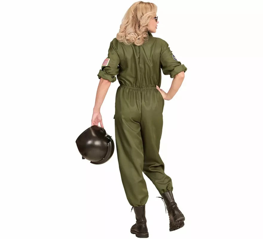 Disfraz de Piloto Jet de Combate para mujer
