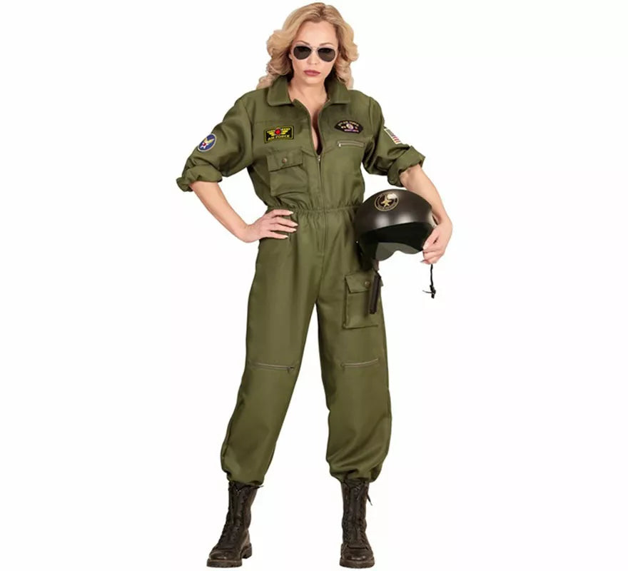 Disfraz de Piloto Jet de Combate para mujer