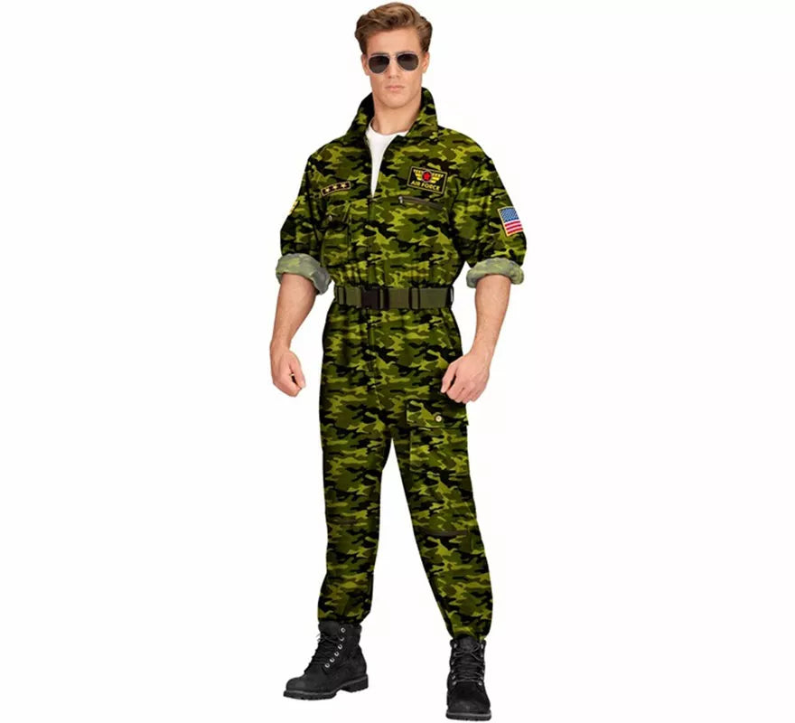 Translation missing: en.Disfraz de Piloto Militar Camuflaje para hombre