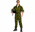 Disfraz de Piloto Militar Camuflaje para hombre