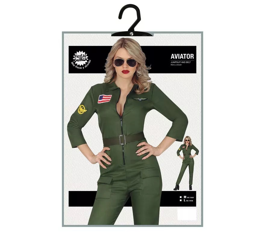 Disfraz de Piloto Militar para mujer