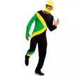 Disfraz de Piloto Trineo Bobsleigh Jamaicano para adultos