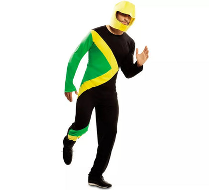 Disfraz de Piloto Trineo Bobsleigh Jamaicano para adultos