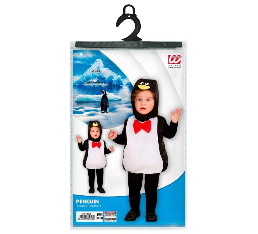 Translation missing: en.Disfraz de Pingüino con pajarita para bebé