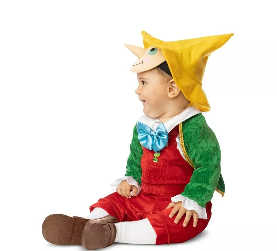 Disfraz de Pinocho con gorro y careta para bebé y niño