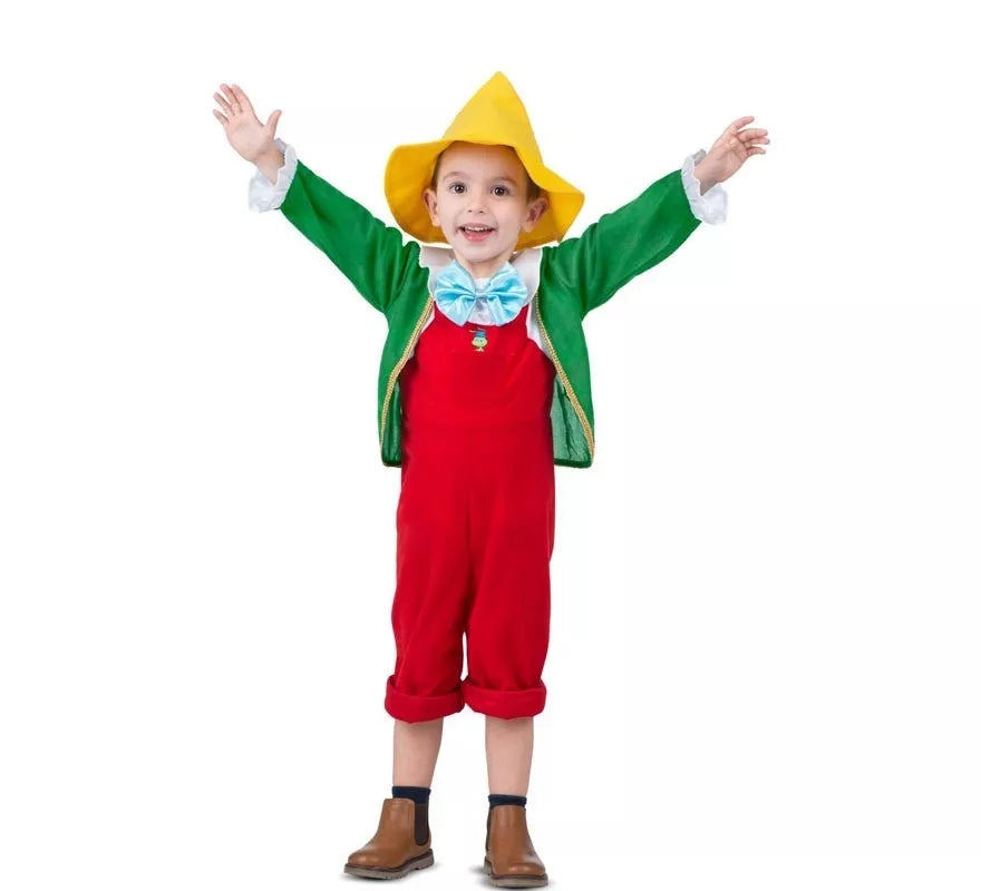 Translation missing: en.Disfraz de Pinocho con gorro y careta para niño